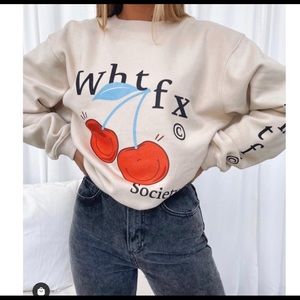 White Fox Cherry Society Pull Over